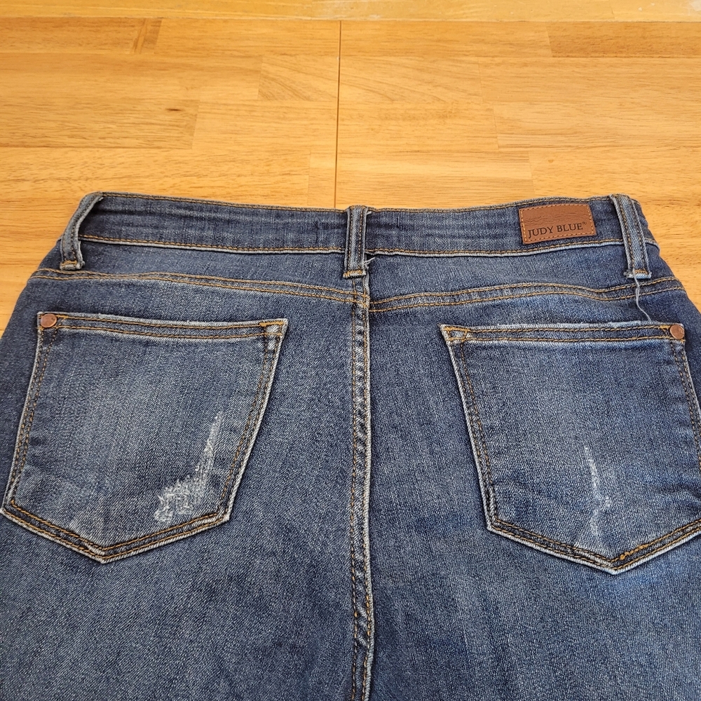Judy Blue Jeans Relaxed Fit Stretch Denim Slim Leg Women Size 9 29 - Picture 8 of 8